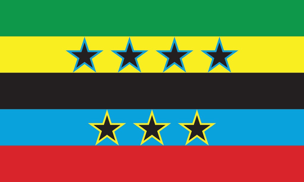 Fest Flags 6 X 9 Inch Rectangle / Single Sided Global African Diaspora Flag