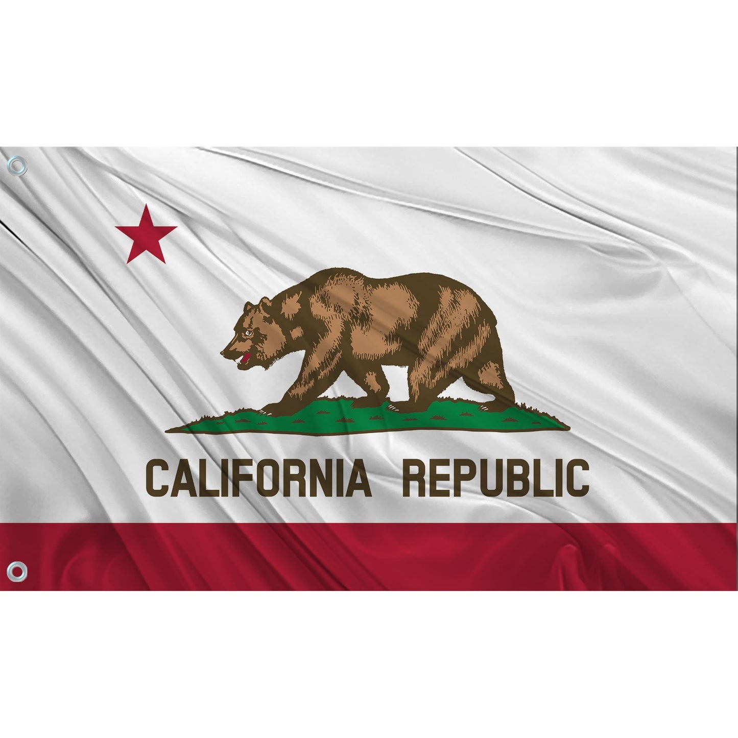 Fest Flags Custom ATV Flags 12 X 18 Inch Rectangle / Single Sided California State Flag (classic)