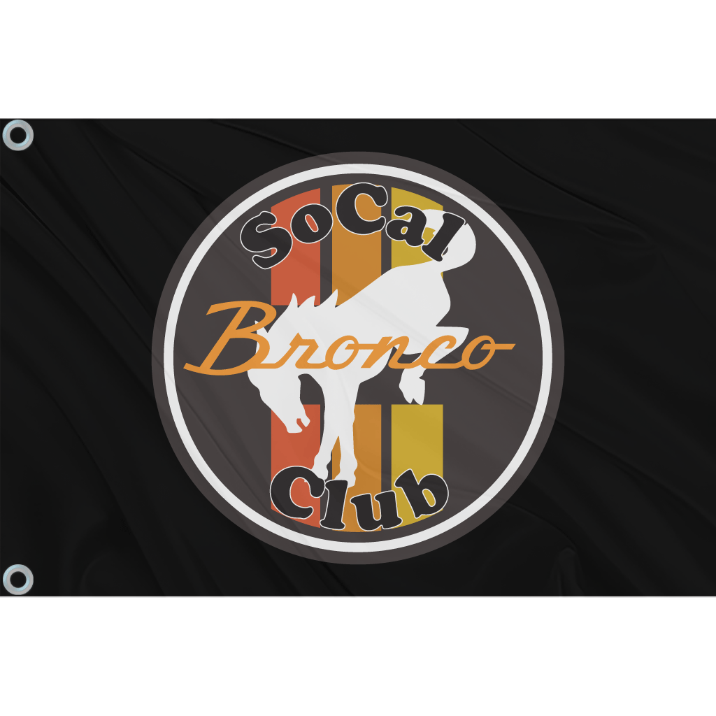 Fest Flags Custom ATV Flags 6 X 9 Inch Rectangle / Single Sided SoCal Bronco Club Flag
