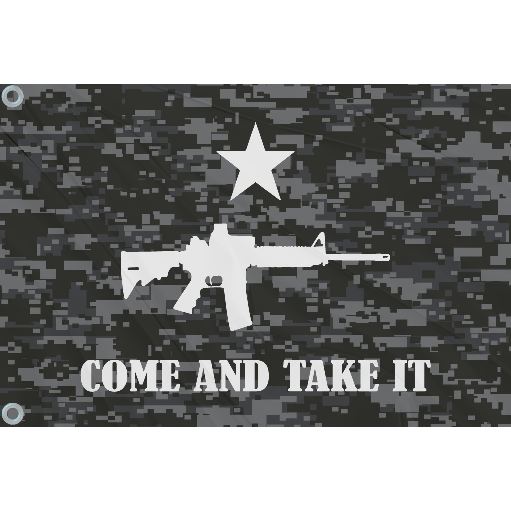 Fest Flags Custom ATV Flags Come and Take It Flag | Black (Copy)