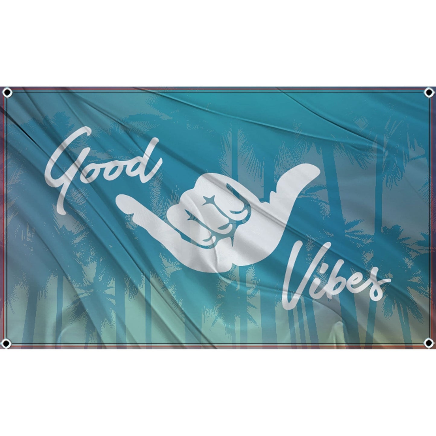 Fest Flags Trippy 1 X 2 Feet / Single Sided Good Vibes Flag