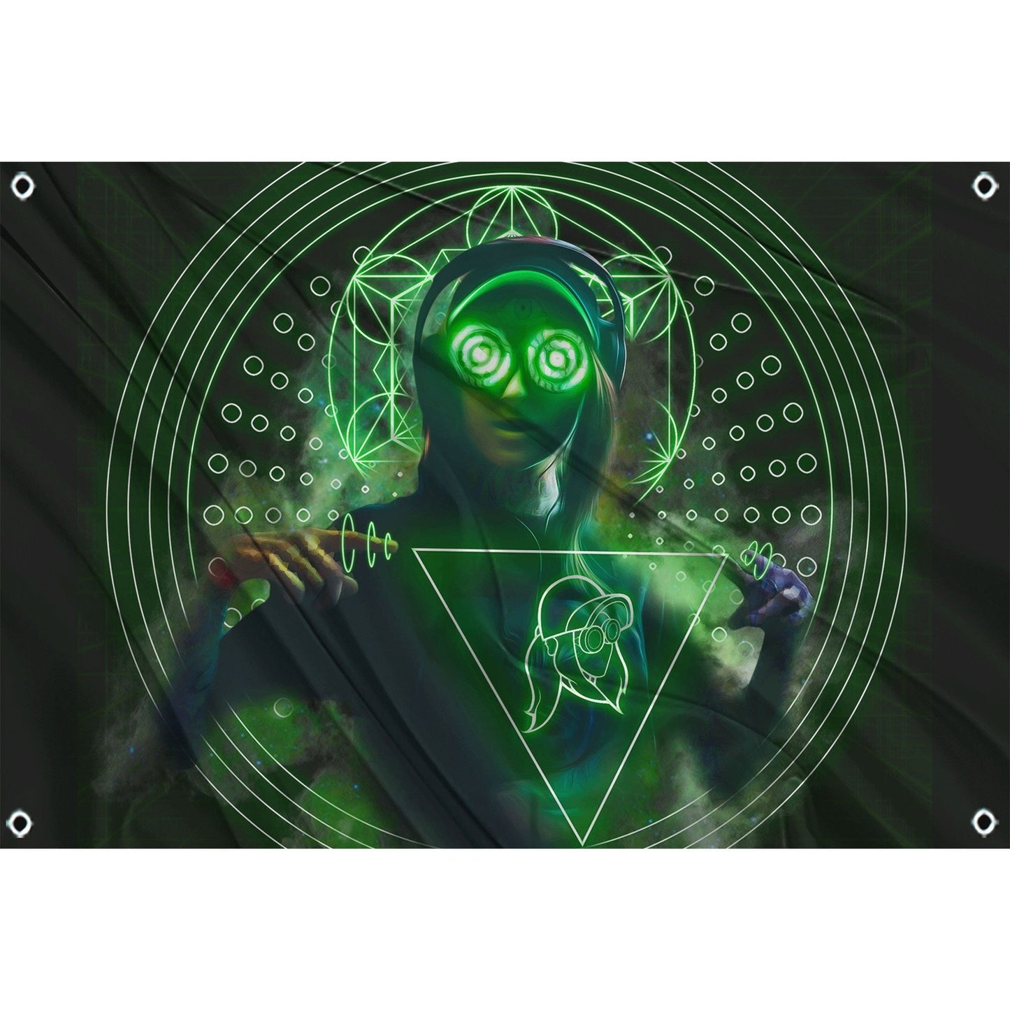 Fest Flags Trippy 1 X 2 Feet / Single Sided Rezz Flag