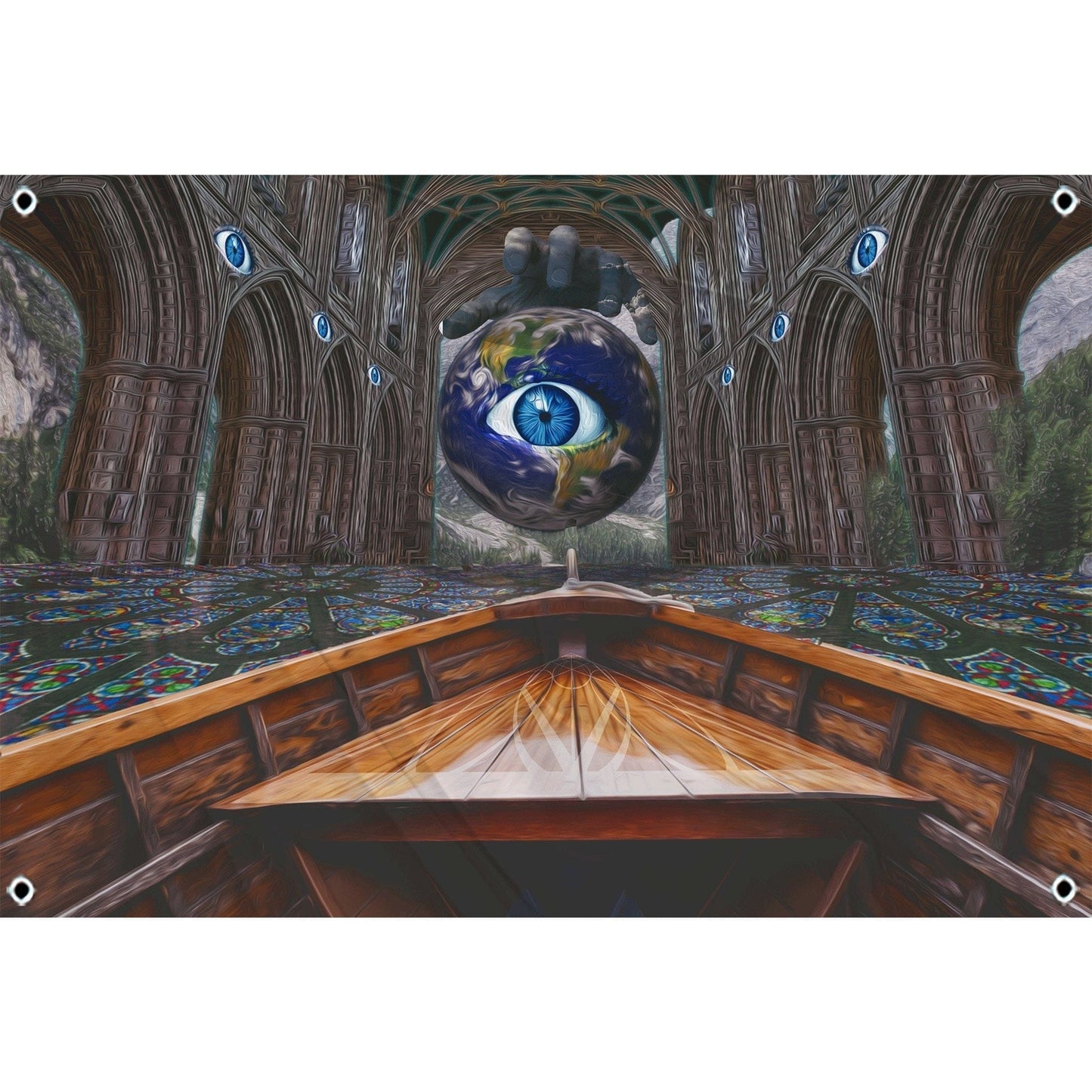 Fest Flags Trippy 1 X 2 / Single Sided Boat Trip Flag