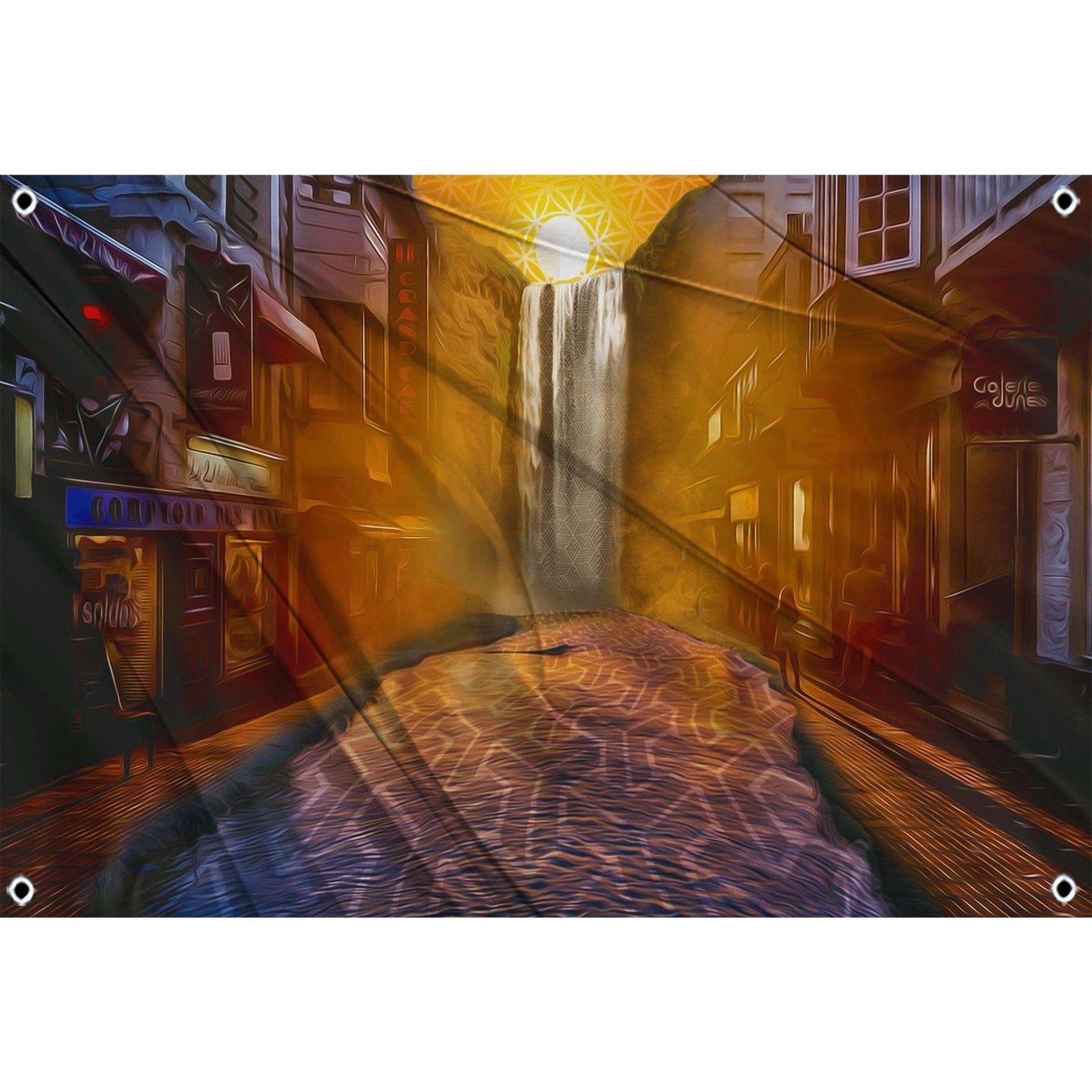 Fest Flags Trippy 1 X 2 / Single Sided Peace Flag