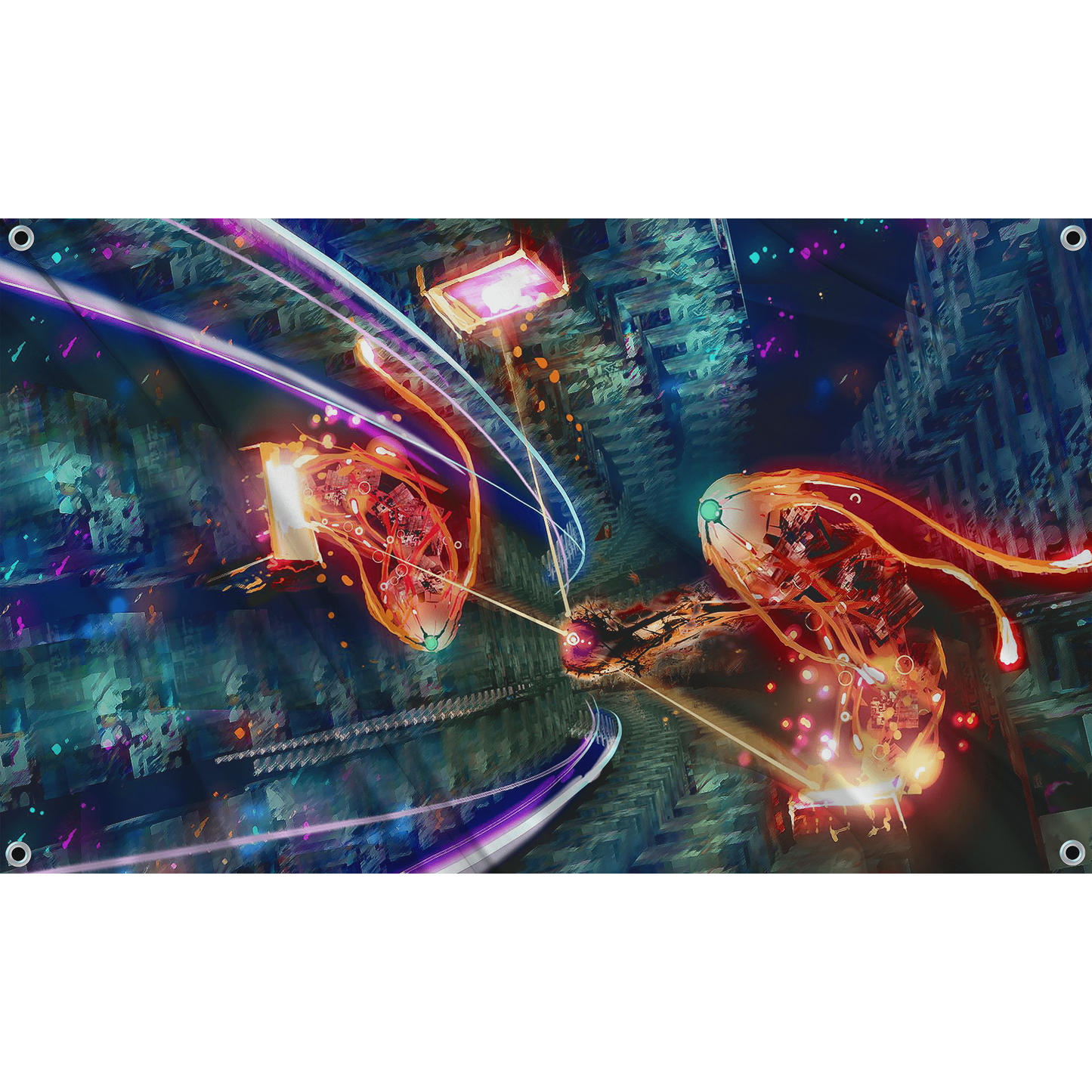 Fest Flags Trippy Future Tech