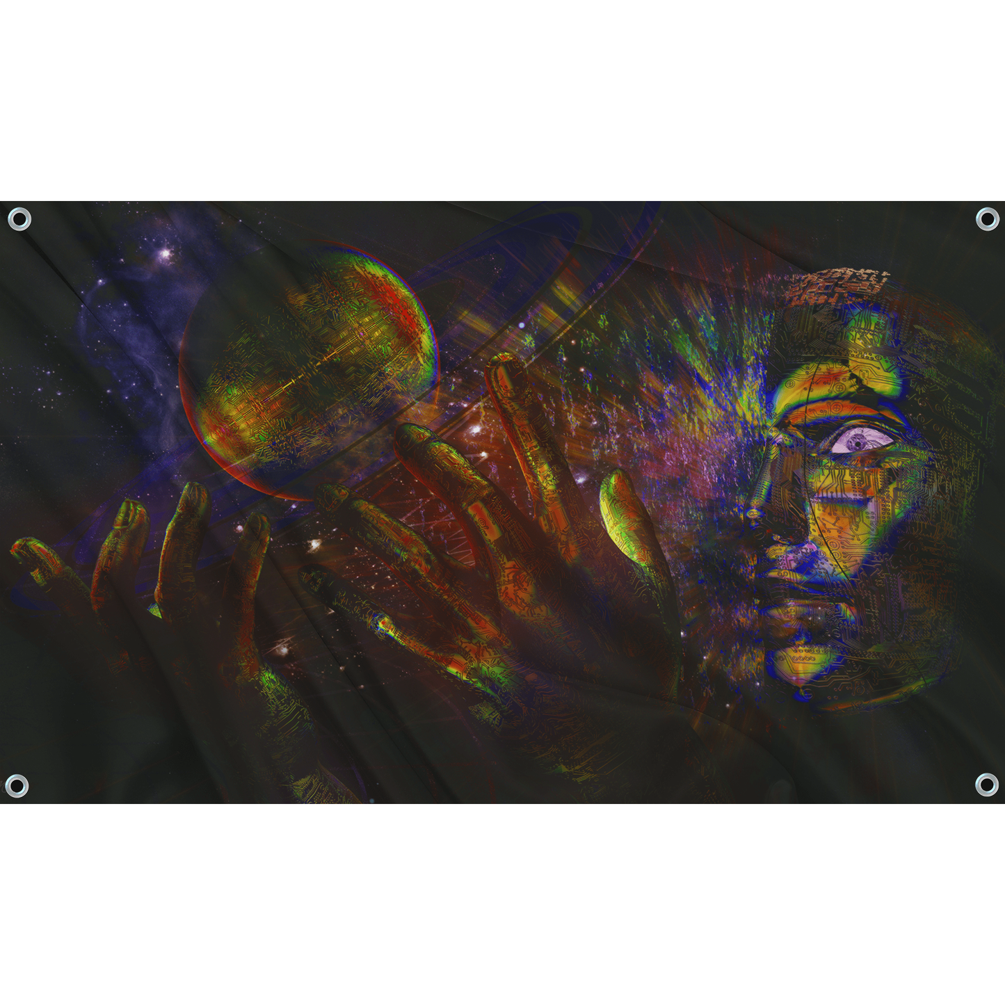 Fest Flags Trippy Saturn is Mine