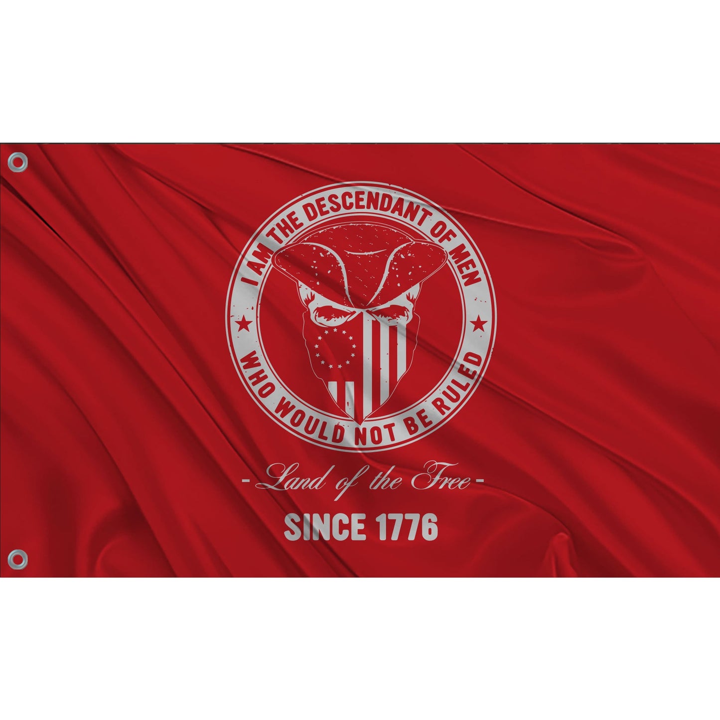 festflags Custom ATV Flags 6 X 9 Inch Rectangle / Single Sided Descendants of Men - Red with White