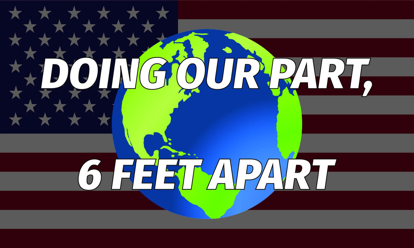 festflags Custom Flags 2 X 3 Feet / Single Sided Unity Flag - Doing Our Part