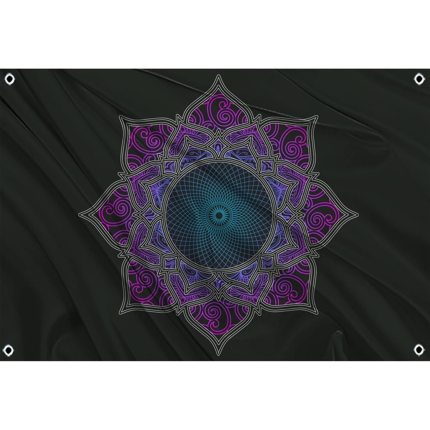 festflags Trippy 1 X 2 / Single Sided Mandala Flag