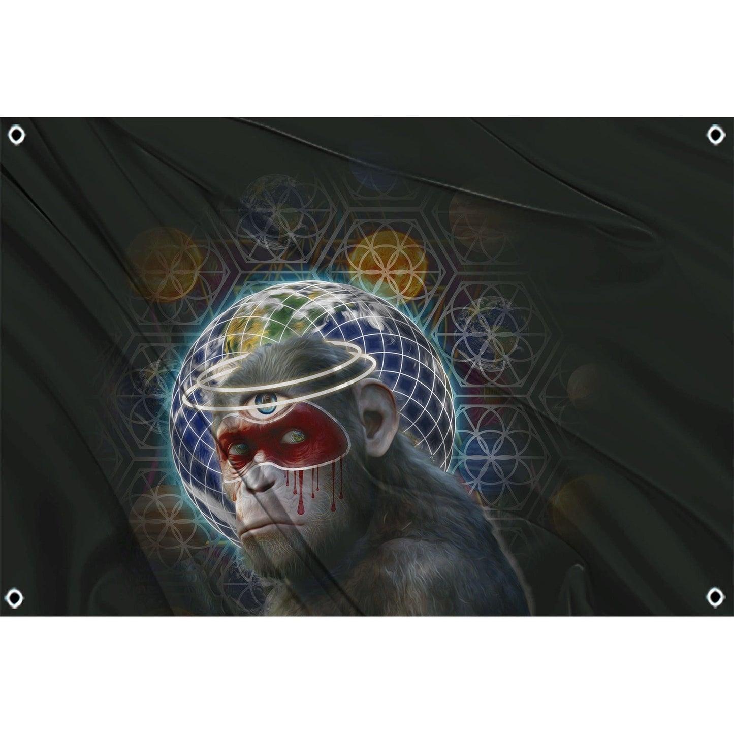 festflags Trippy 1 X 2 / Single Sided Monkey Flag