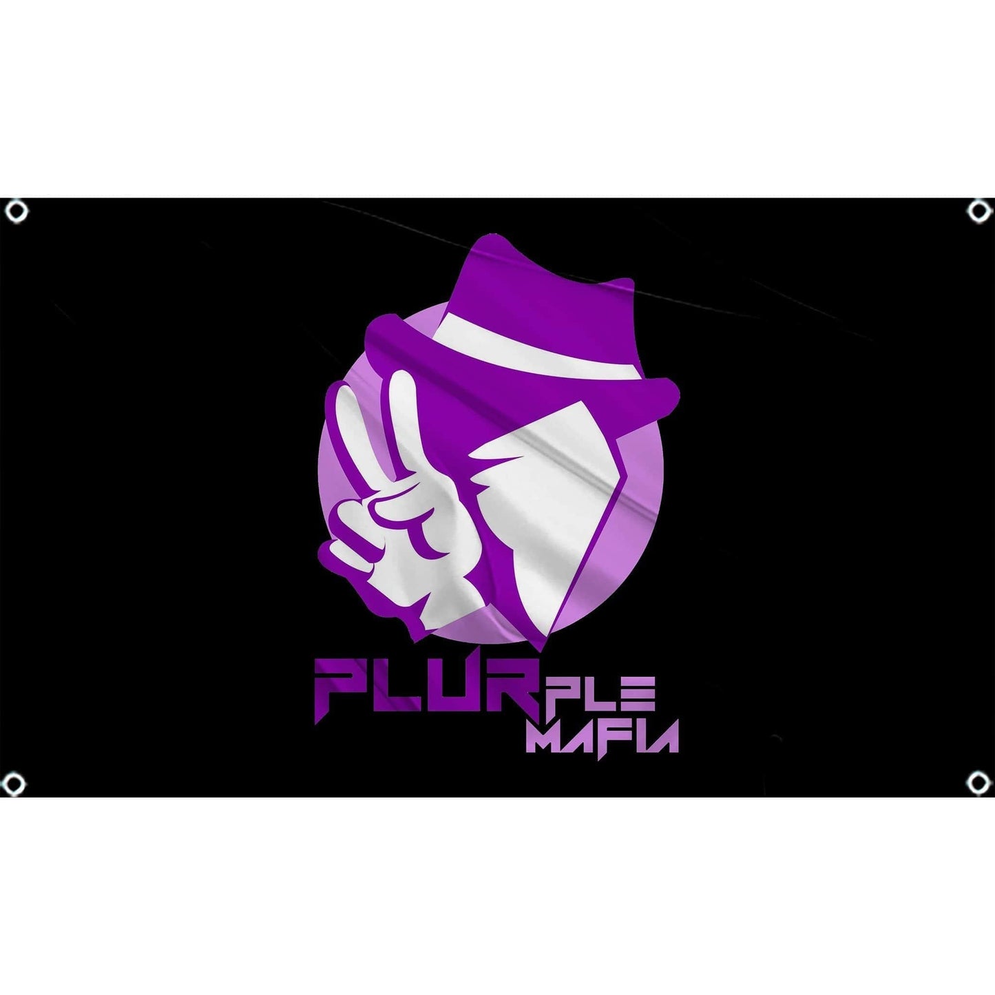 festflags Trippy 1 X 2 / Single Sided Plurple Mafia Flag