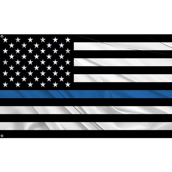 Police Flags (Blue Line)