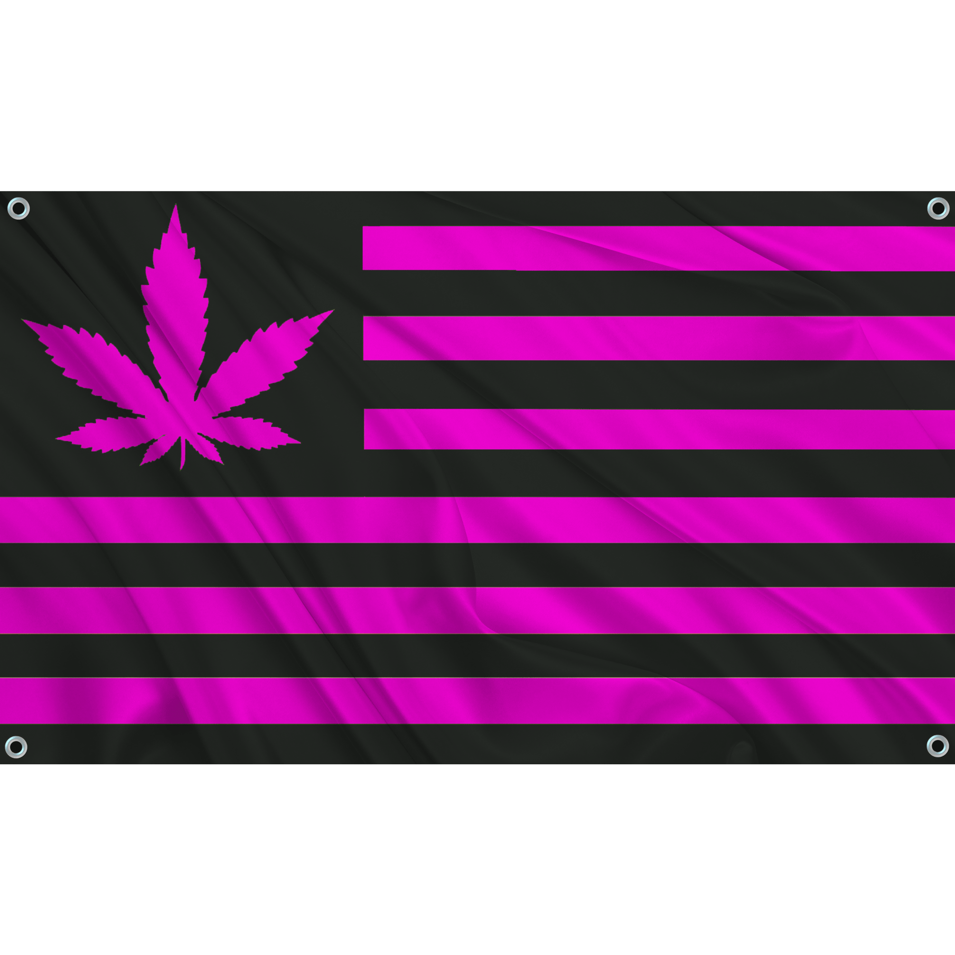 Fest Flags 420 420 USA - Black w/ Pink