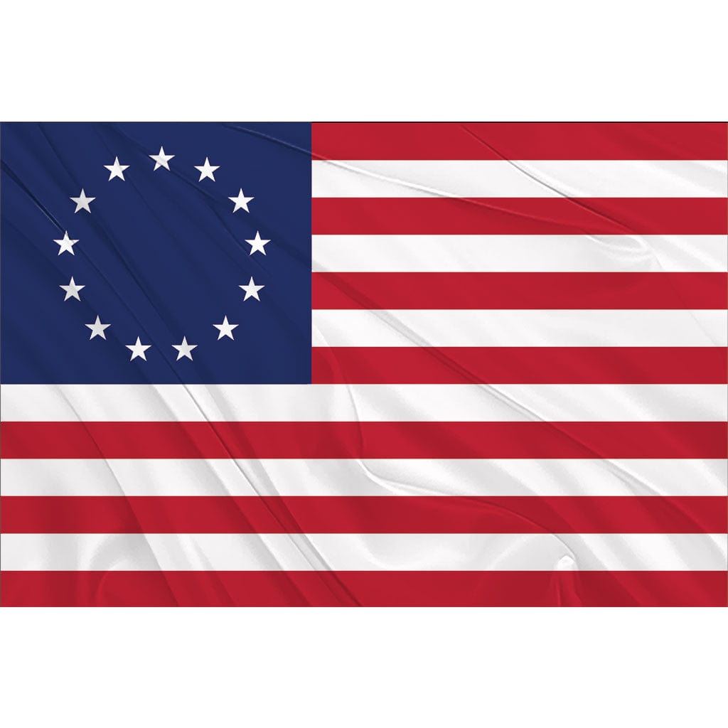 Fest Flags Custom ATV Flags 6 X 9 Inch Rectangle / Single Sided Betsy Ross Flag