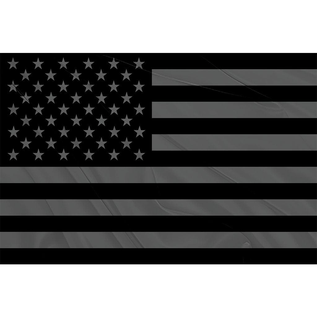 Fest Flags Custom ATV Flags 6 X 9 Inch Rectangle / Single Sided Black Grey USA Flag