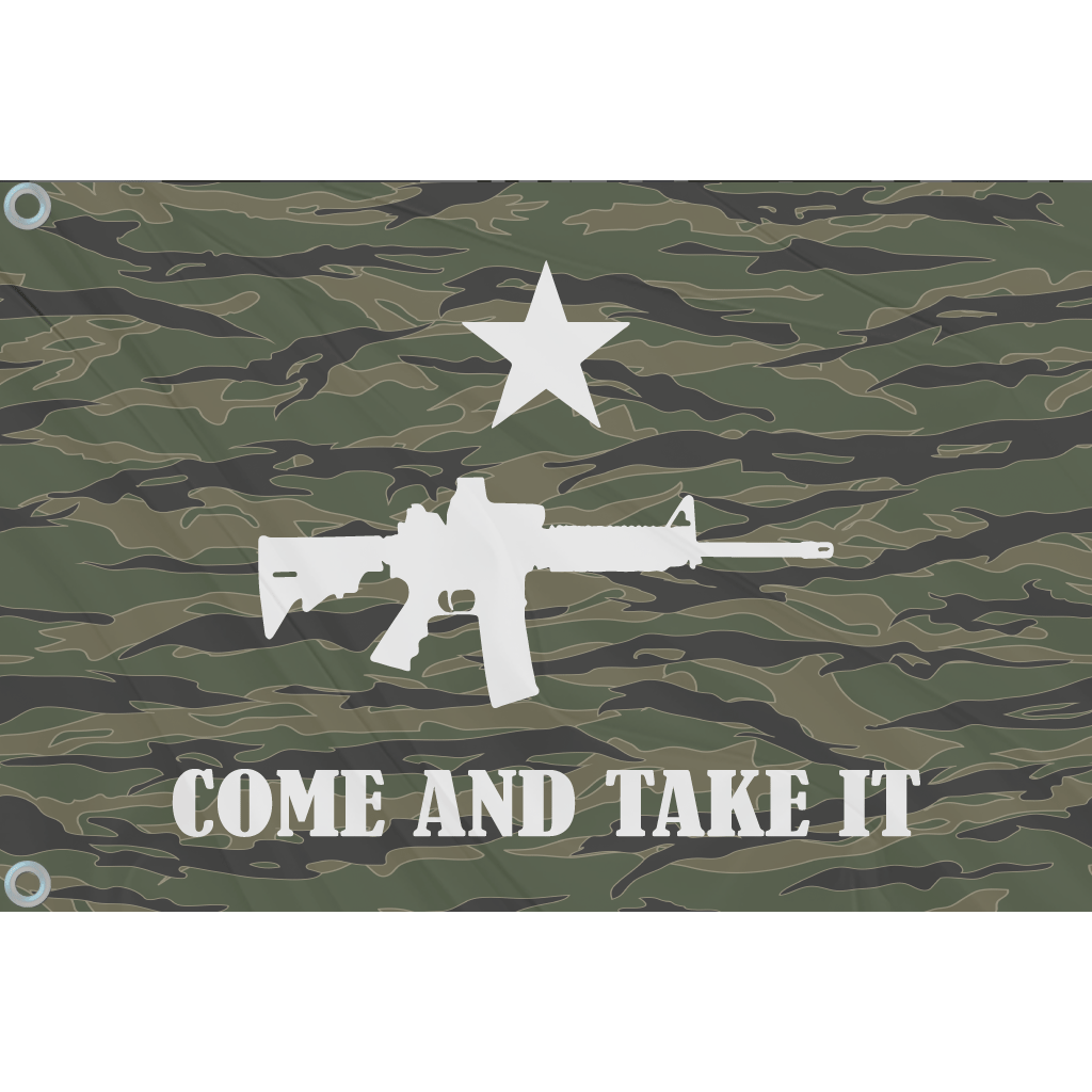 Fest Flags Custom ATV Flags 6 X 9 Inch Rectangle / Single Sided Come and Take It Flag | Camo Classic