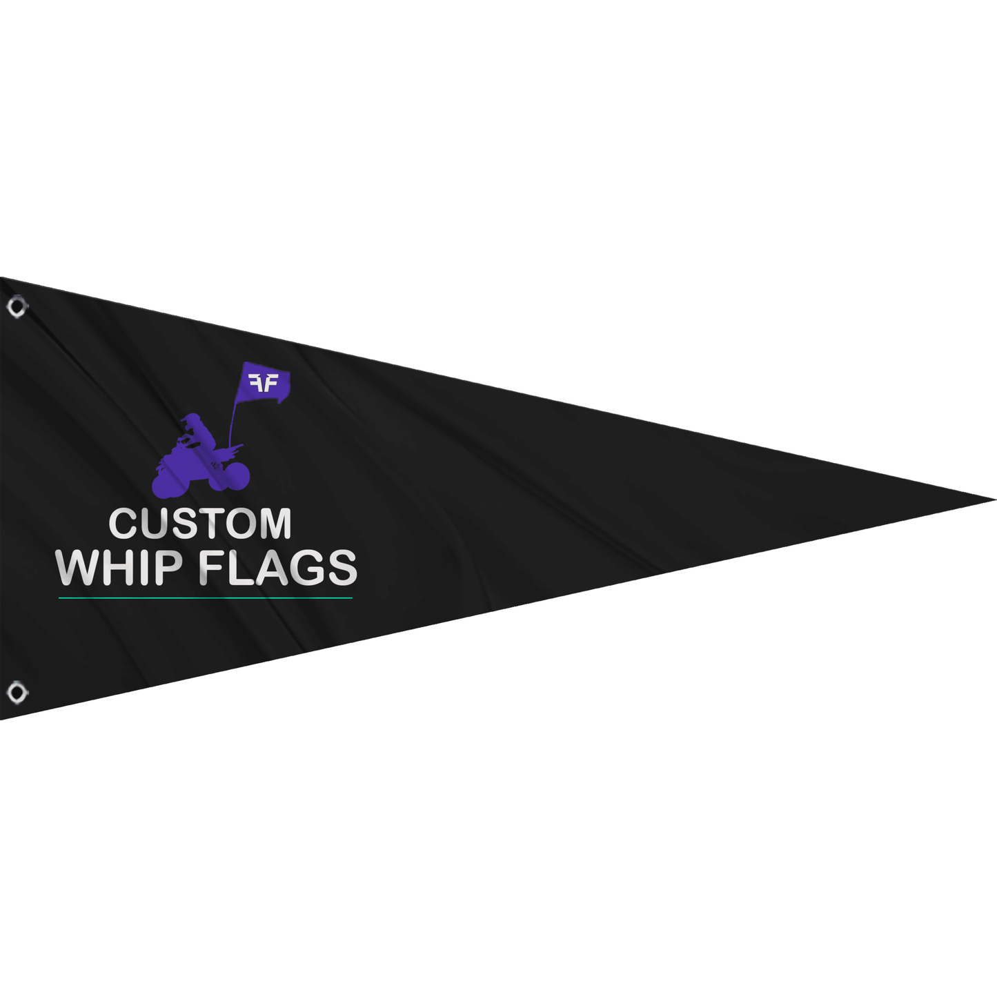 Fest Flags Custom ATV Flags 8 X 18 Inch Pennant / Single Sided Custom Whip Flags - Dune Flags (Pennant)