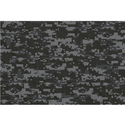 Fest Flags Custom ATV Flags 8 X 18 Inch Rectangle / Single Sided Black Grey Camo Flag