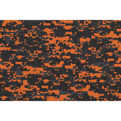 Fest Flags Custom ATV Flags 8 X 18 Inch Rectangle / Single Sided Safety Orange Camo Black Flag