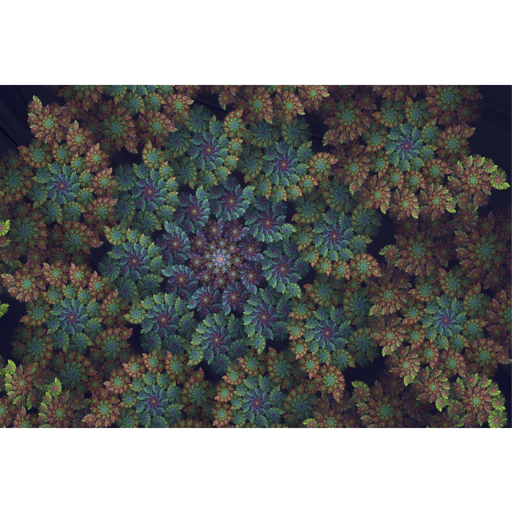 Fest Flags Custom ATV Flags 8 X 18 Inch Rectangle / Single Sided Trippy Forest Flag