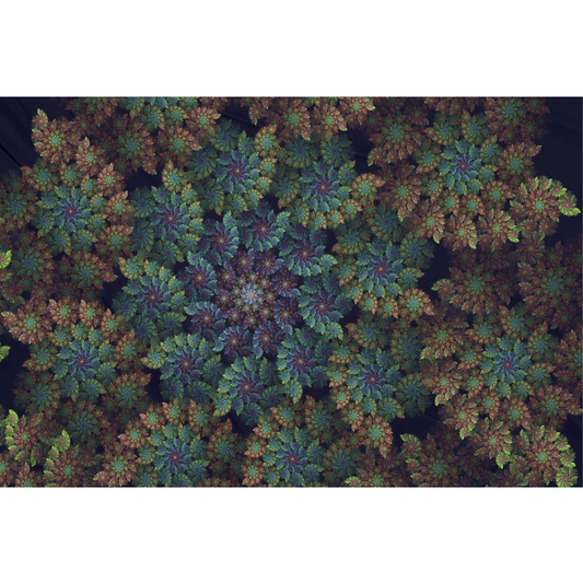 Fest Flags Custom ATV Flags 8 X 18 Inch Rectangle / Single Sided Trippy Forest Flag