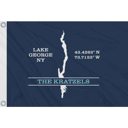 Fest Flags Custom ATV Flags 9.5 X 13 Inch / Double Sided Lake George NY Custom Flags