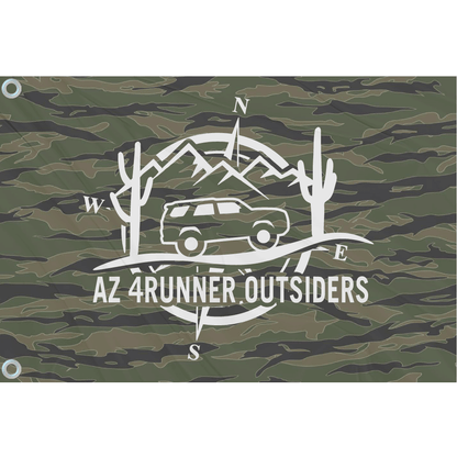 Fest Flags Custom ATV Flags AZ 4 Runners Club Flag | Camo + White Logo