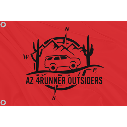 Fest Flags Custom ATV Flags AZ 4 Runners Club Flag | Red + Black Logo