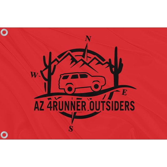 Fest Flags Custom ATV Flags AZ 4 Runners Club Flag | Red + Black Logo
