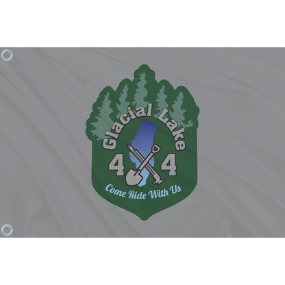 Fest Flags Custom ATV Flags Glacial Lake 4 X 4 Flag
