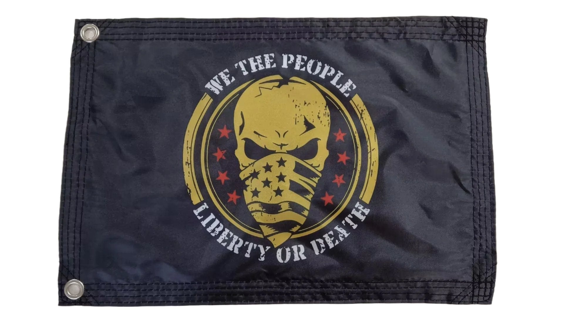 Fest Flags Custom ATV Flags We The People Flag - Black with Gold