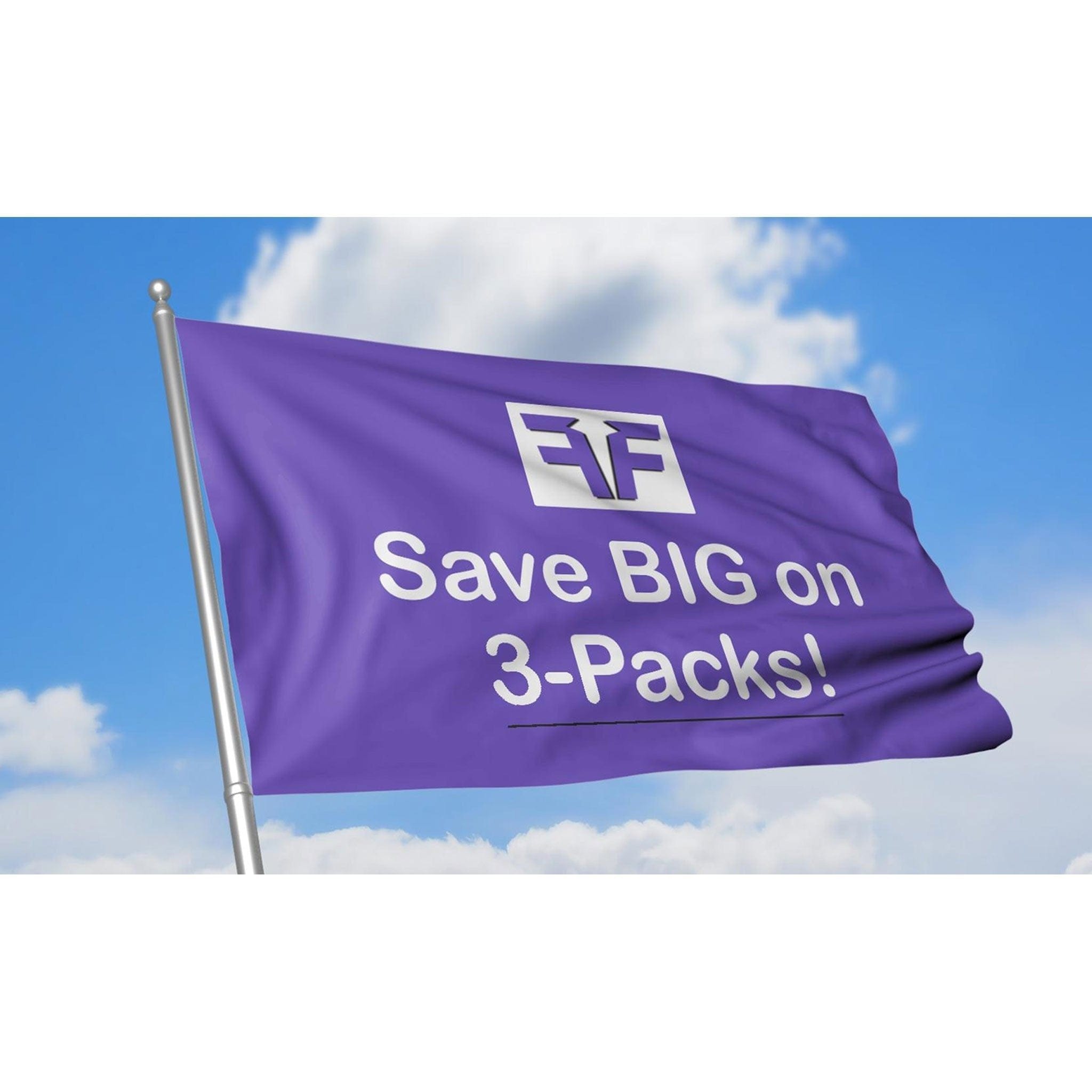 Custom Flags Discount 3 Packs Savings & Free Design Fest Flags