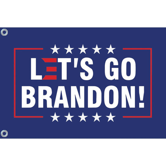 Fest Flags Political Flags 6 X 9 Inch Rectangle / Single Sided Let's Go Brandon! - Blue