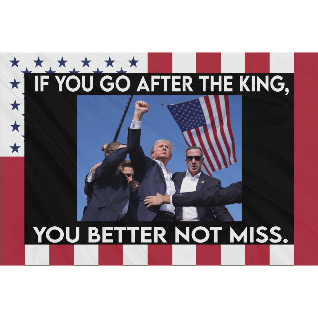 Fest Flags Political Flags 6 X 9 Inch Rectangle / Single Sided Trump King Flag - Civil Peace