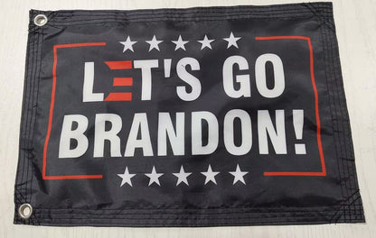 Fest Flags Political Flags Let's Go Brandon! - Black