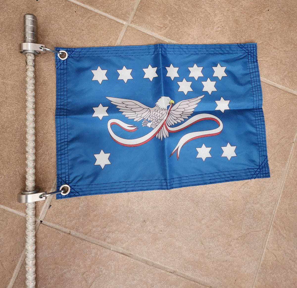 Eugzak 2-Pack Whip Flag Clips With Carabiner Clamp – Mount Outside, Hold Flags Secure