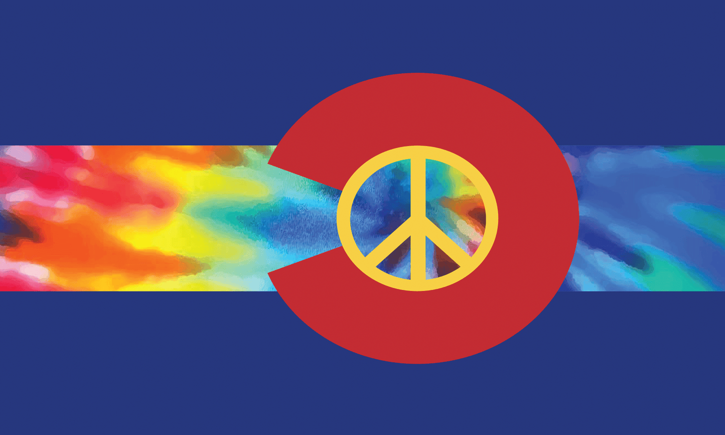 Fest Flags State Colorado Peace Flag