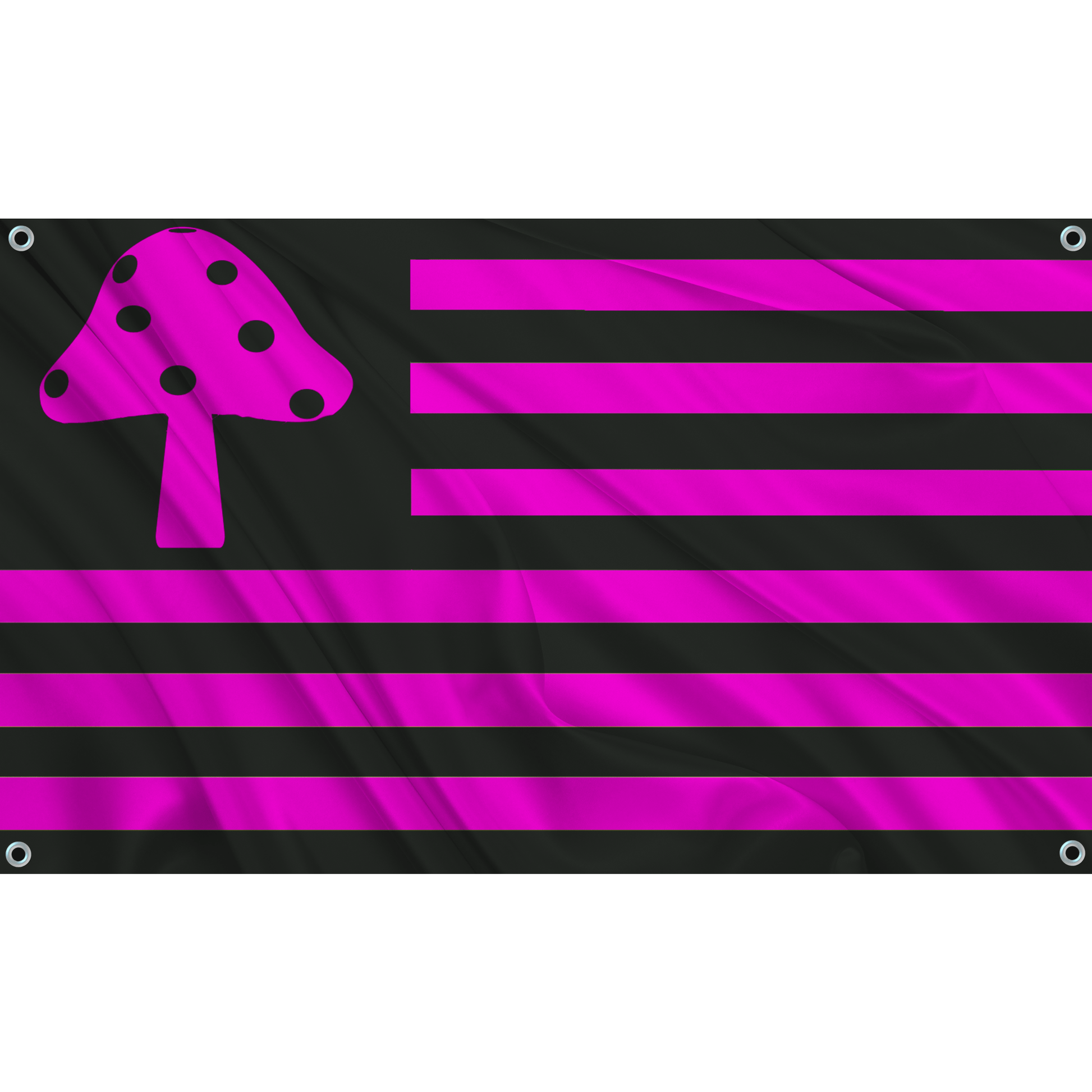 Fest Flags Trippy Solo Shroom  - Black/Pink
