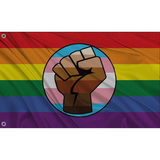 festflags 6 X 9 Inch Rectangle / Single Sided Pride Fist Flags