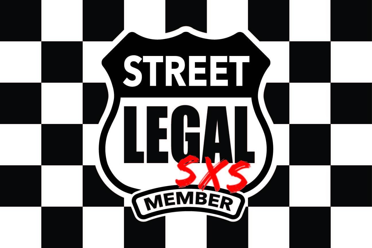 festflags Custom ATV Flags 12 x 18 Inch Rectangle / Double Sided StreetLegal.us - Whip Flags - Checkered White