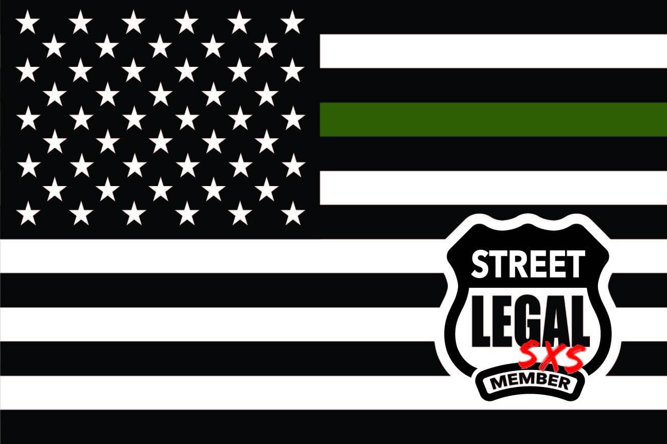 festflags Custom ATV Flags 12 x 18 Inch Rectangle / Double Sided StreetLegal.us - Whip Flags - Military