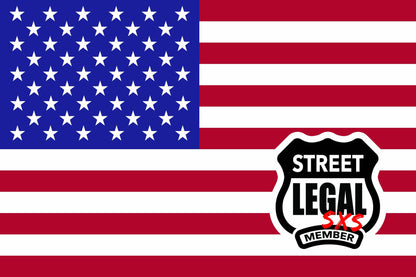 festflags Custom ATV Flags 12 x 18 Inch Rectangle / Double Sided StreetLegal.us - Whip Flags - USA