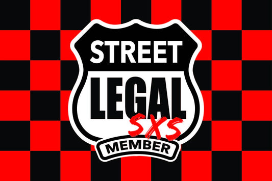 festflags Custom ATV Flags 12 x 18 Inch Rectangle / Single Sided StreetLegal.us - Whip Flags - Checkered Red