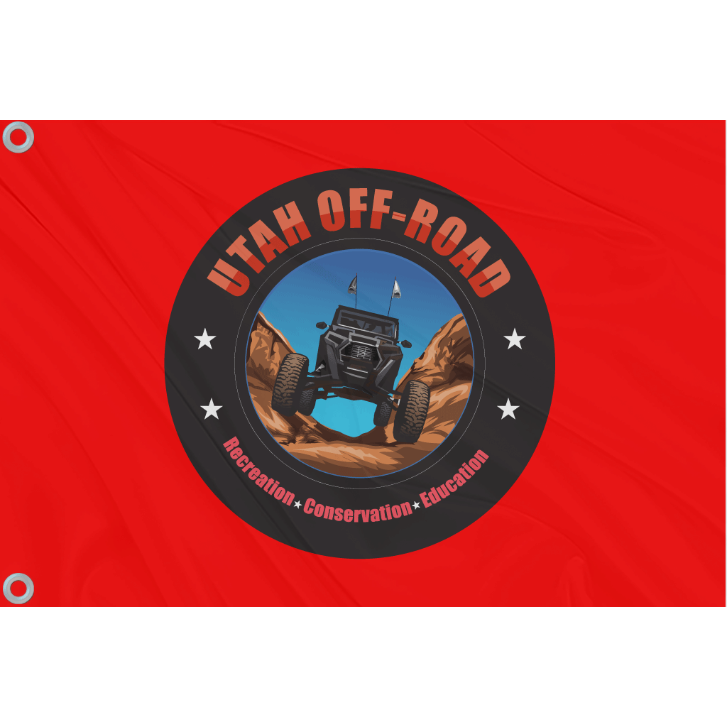 Atv Flags Utah Off Road Flag - Red – Fest Flags
