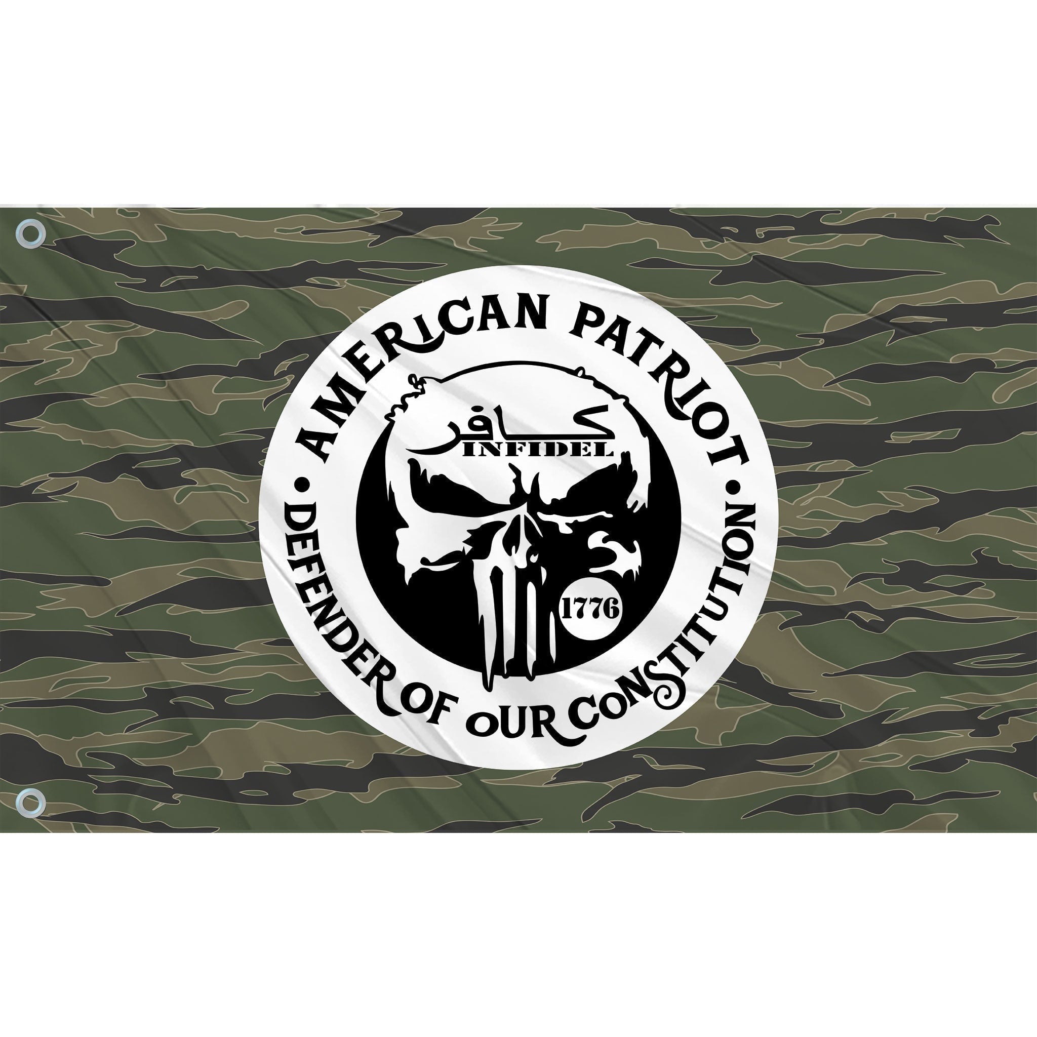 American Patriot Flag in Camo with White – Fest Flags