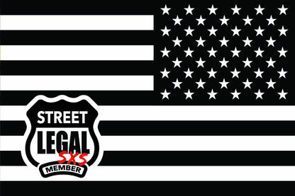 festflags Custom ATV Flags StreetLegal.us - Whip Flags - USA - Black