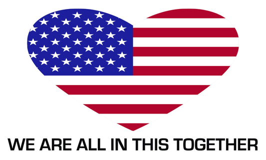 festflags Custom Flags 2 X 3 Feet / Single Sided Unity Flag - Heart USA