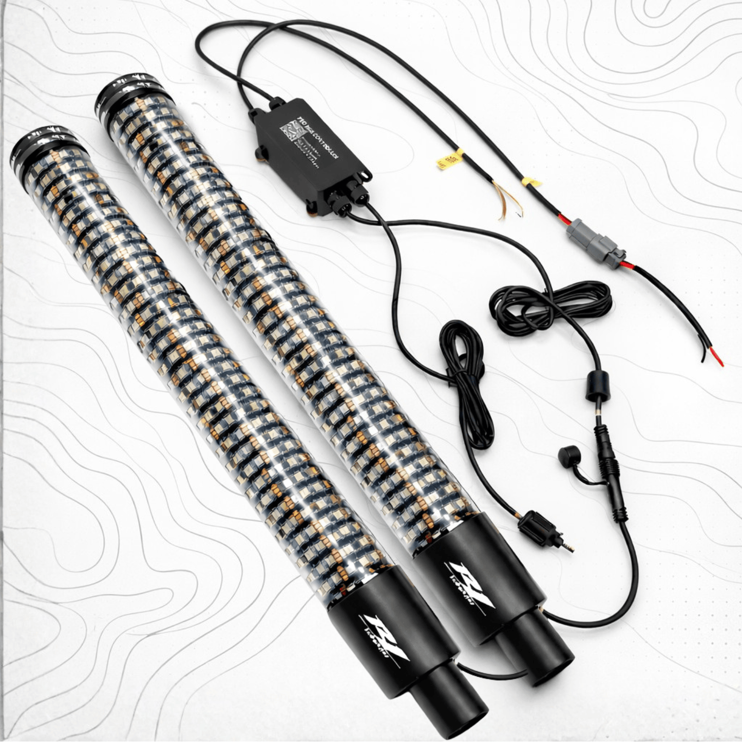 R1 Industries LED Whips Pro Series LED Light Whips – World's Best Lifetime Warranty | 2ft Fatty, 3ft & 4ft | Pair
