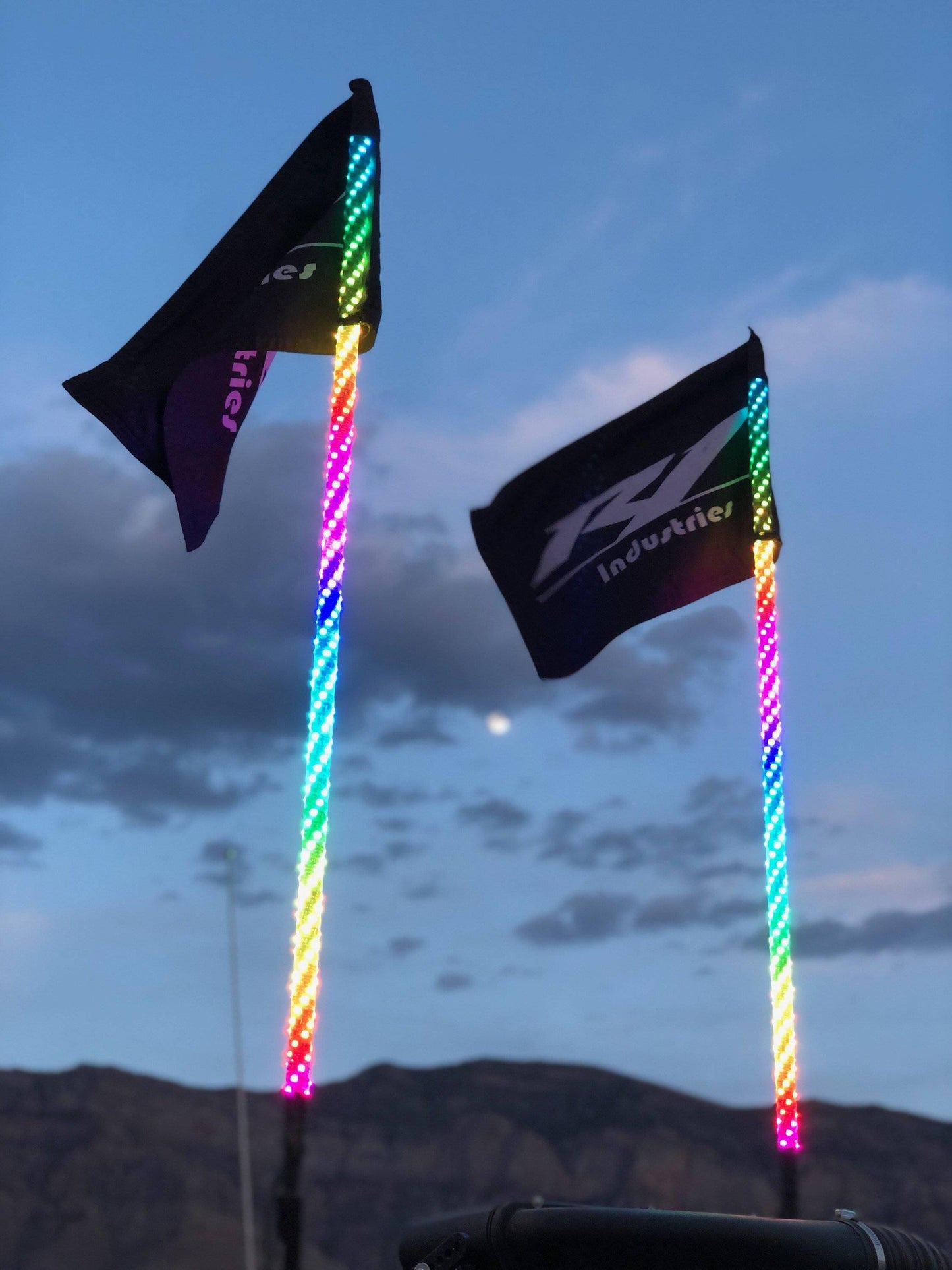 R1 Industries LED Whips Pro Series LED Light Whips – World's Best Lifetime Warranty | 2ft Fatty, 3ft & 4ft | Pair