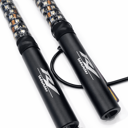 R1 Industries LED Whips Pro Series LED Light Whips – World's Best Lifetime Warranty | 2ft Fatty, 3ft & 4ft | Pair